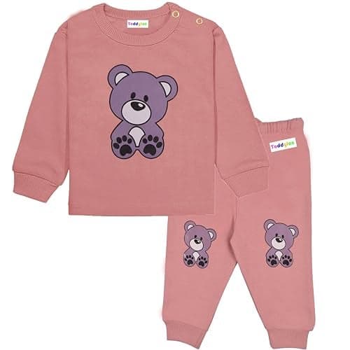Toddylon Baby Clothing Sets New Born Clothes for Boys and Girls Cotton T-Shirt & Pajama Set Tees & Pants Sweatshirt & Jogger Boy Casual Wear Full Sleeve Dress Kids Clothes Set