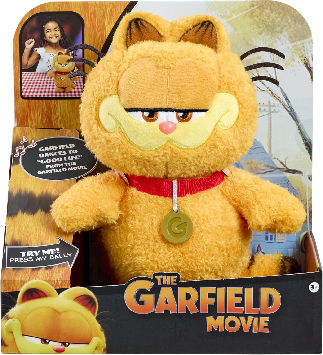 Goliath Animagic Garfield 10 Dancing Plush with Music Sings Dances to Music from The Garfield Movie Ages 3
