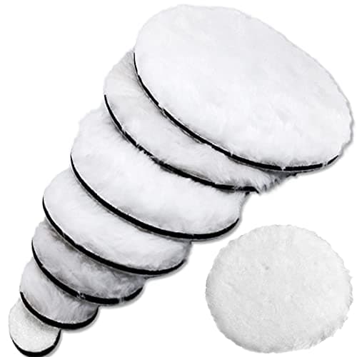 DIY Crafts 1 Pc, 3" inch Wool Fur Felt Pad Only, 1-7" inch Wool Fur Felt Pad for Wax Polishing Buffing Pad Car Polishing Buffer Set + Felt Pad Drill Ada (1 Pc, 3" inch Wool Fur Felt Pad Only)
