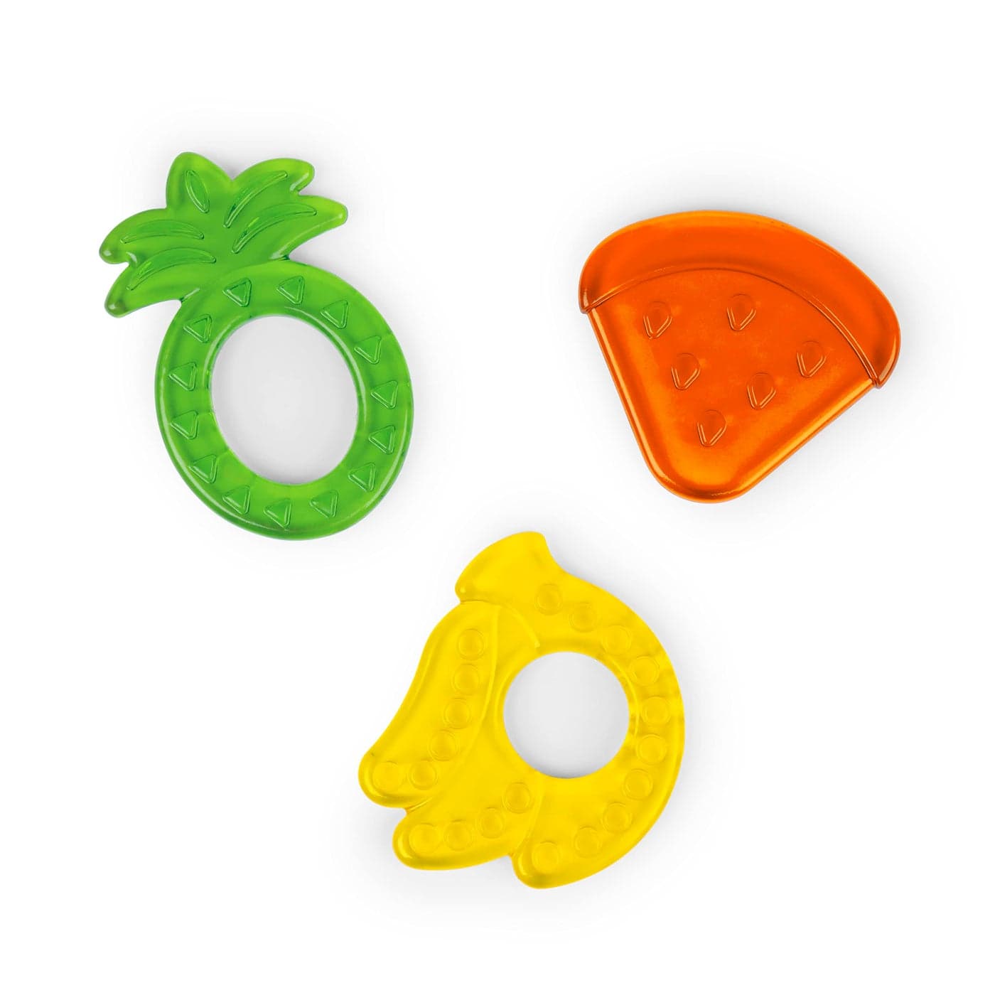 Bright Starts Juicy Chews 3Pack Textured Teethers Watermelon Pineapple Banana BPA Free Unisex 3 Months
