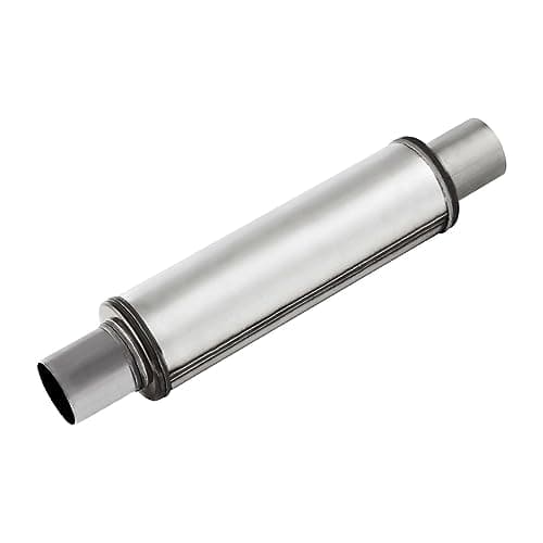 2.25" Inlet/Outlet Exhaust Muffler,2.25 Universal Muffler Stainless Steel Straight Through Design performance muffler 2.25,20'' Overall Deep Sound for Cars (2.25'' Inlet 2.25'' Outlet)