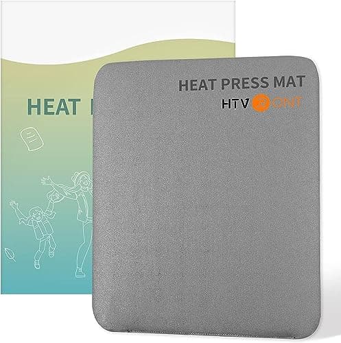 HTVRONT Heat Press Mat - 8"x10" Heat Press Pad for Craft Vinyl Ironing Insulation Transfer, Double Sided Applicable