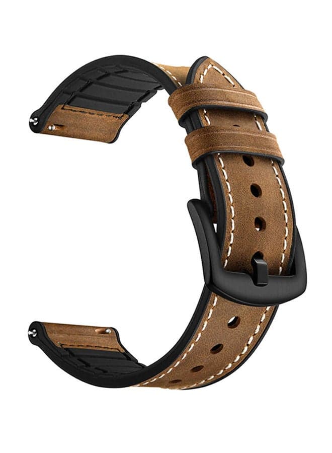 Replacement Strap For Samsung Galaxy Gear S3 22millimeter Brown