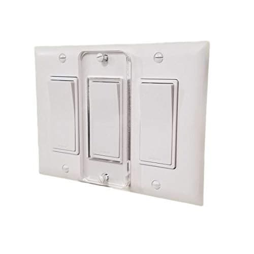 Decora Switch Plate Cover Lock, Child Protection, Residential, Lighting, Sump Pump, Indoor/Outdoor