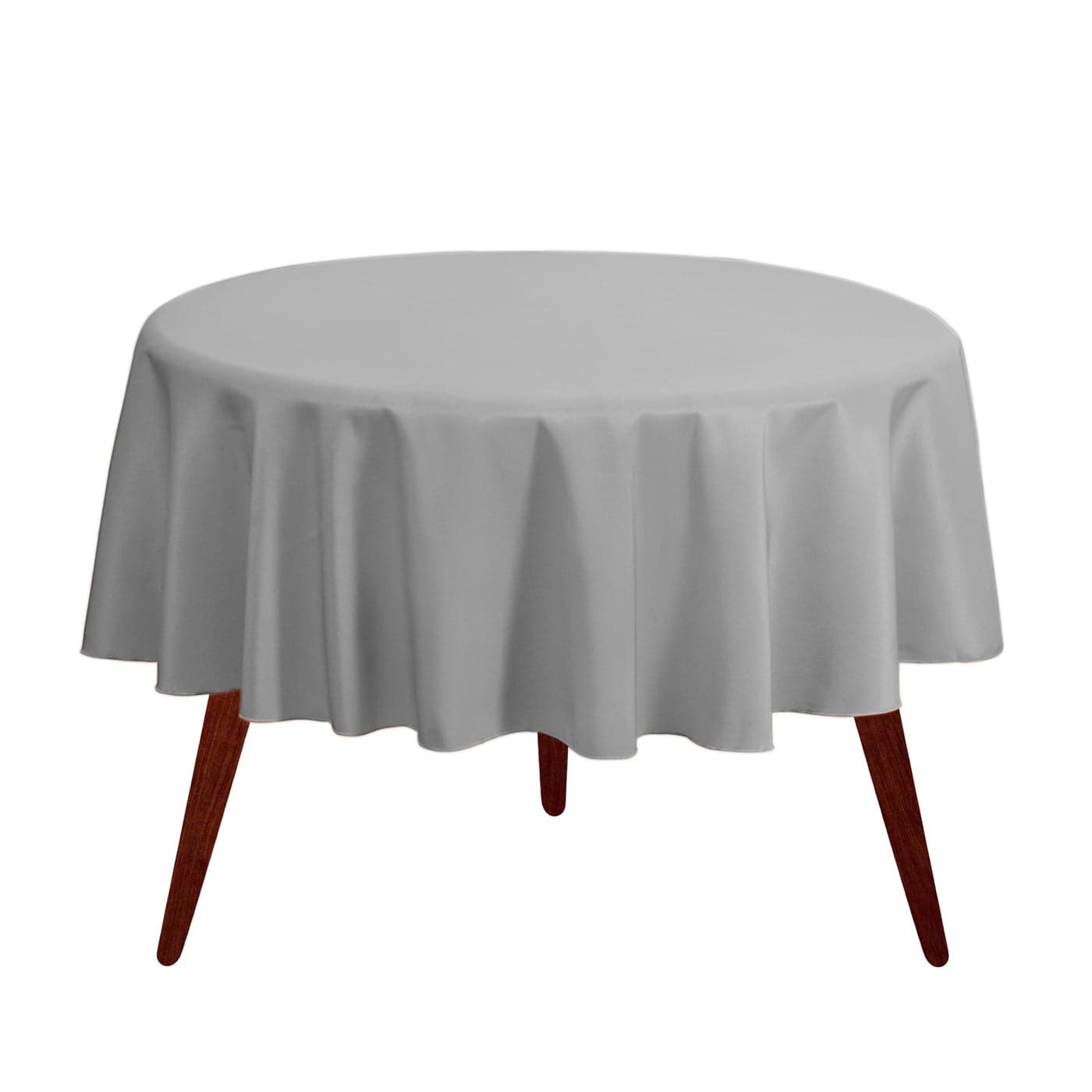 Gee Di Moda Round Tablecloth 90 Inch Charcoal Heavy Duty WrinkleResistant Machine Washable Ideal for 30 to 60 Inch Round Tables Perfect for Buffet Dinner Wedding Baby Showers