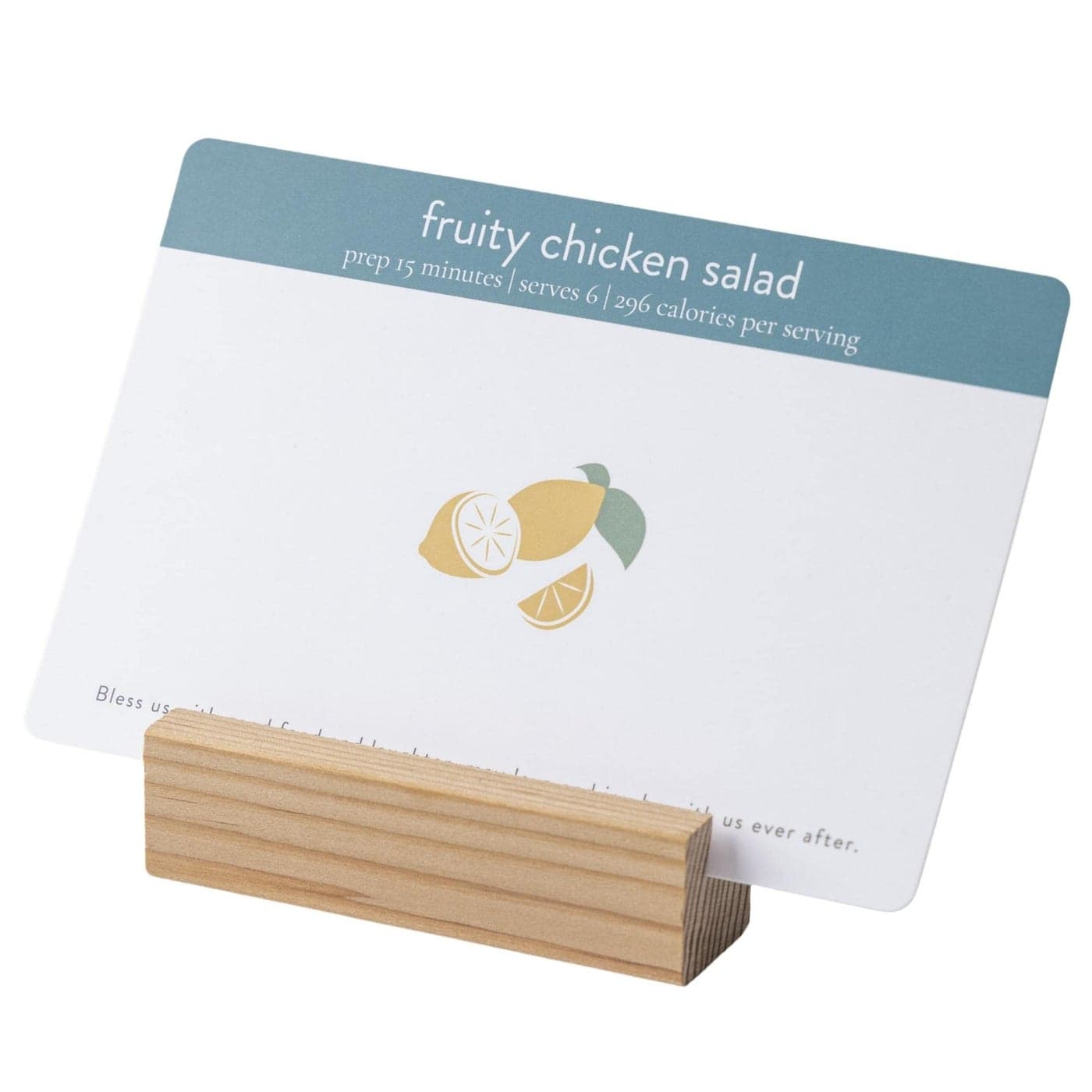 Passionate Penny Pincher Wooden Block Recipe Card and Photo Holder Made of Beech Wood Card Display Stand Fits all PPP Recipe Cards Portable and Functional Place Card Holder
