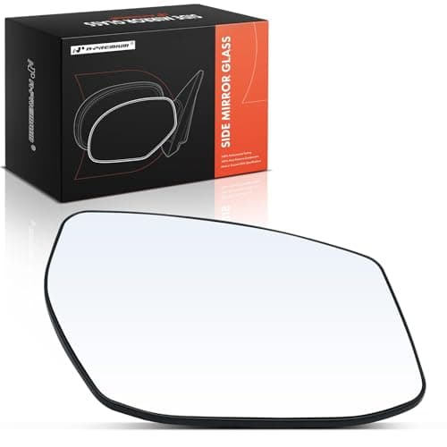 A-Premium Right Passenger Side Heated Mirror Glass with Backing Plate Compatible with Nissan Altima 2013-2018, Sentra 2013-2019 - Exterior Side View Convex Mirror, Sedan only