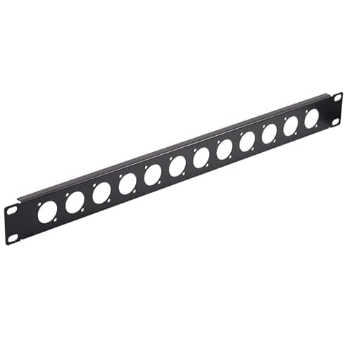 ANMBEST XLR HDMI Audio Rack Mount Panel 1U12D Hinged Rack Panel for 19 inches Audio Enclosure Server Computer Equipment Studio