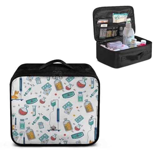 Cugasmaru Emergency Kit Bag First Aid Cross Symbol Empty First Aid Bag for Workplace Church and Home Preparedness Built with AbrasionResistant Fabric MOLLE Compatibility Lightweight Carry Handle