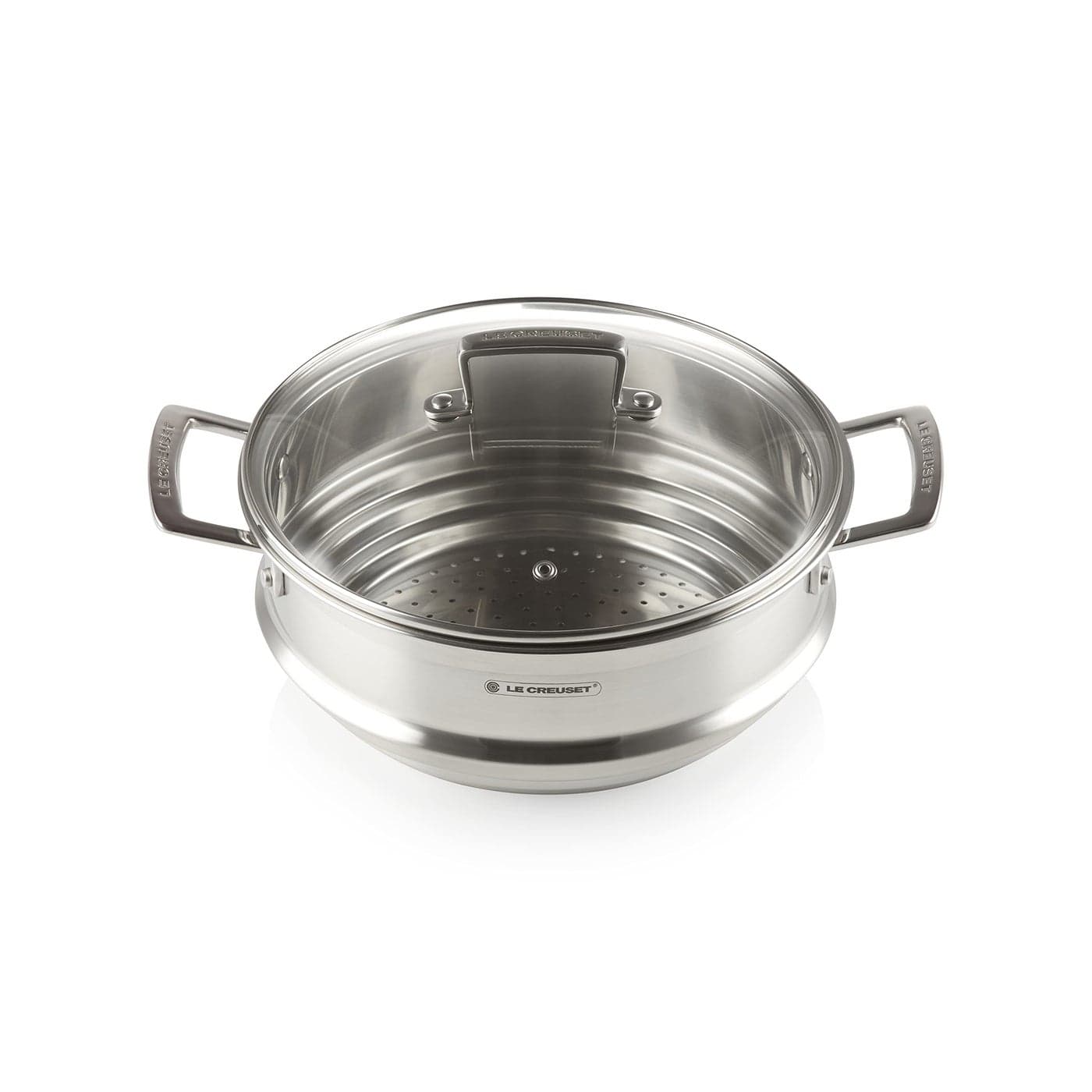 Le Creuset 3Ply Stainless Steel Large Multi Steamer with Glass Lid 24 cm 96101924001000