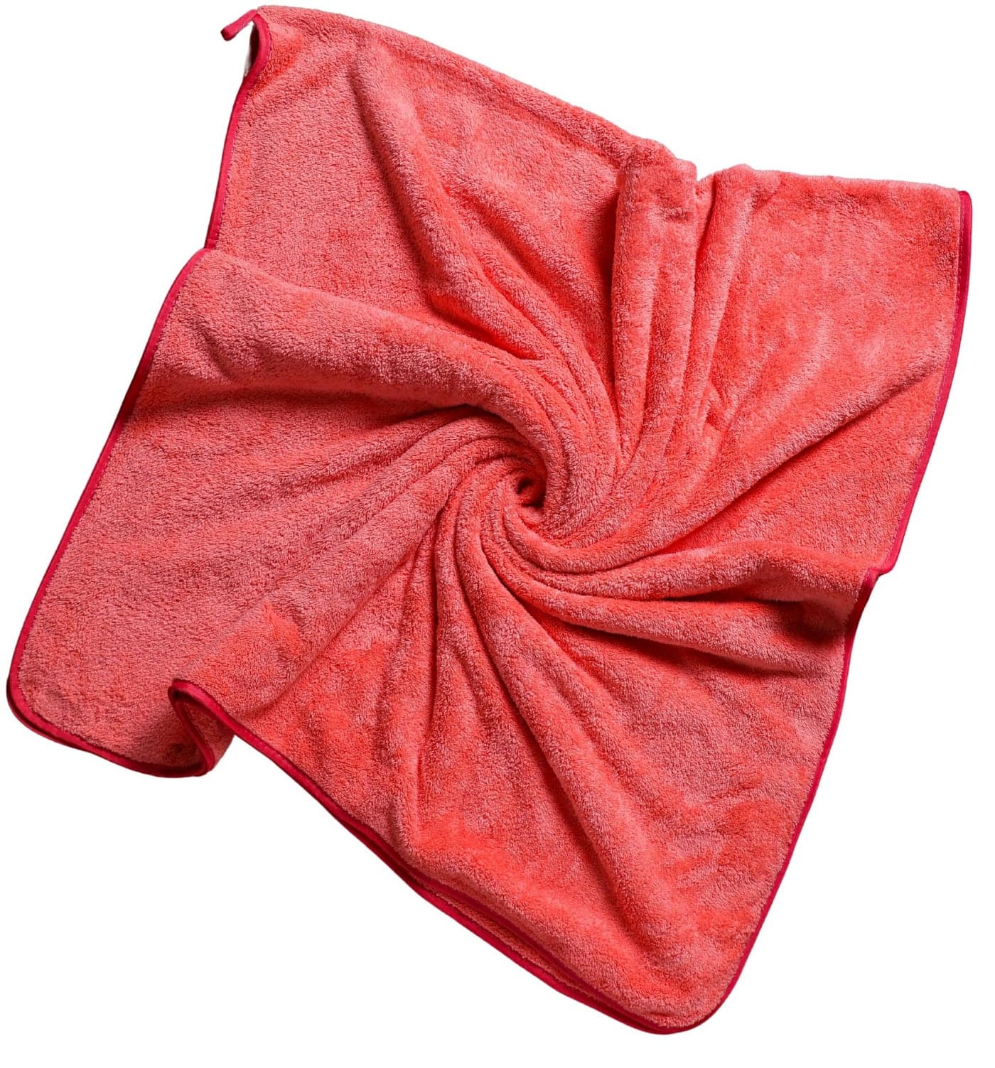 Fezora® Microfiber Towels for Bath | Towels for Bath Large Size | Bath Towel- Super & Absorbent with Hook Quick Dry | 500 GSM | 1 Piece Bath Towel for Men/Women 70 cms x 140 cms (Pink)