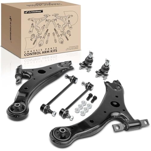 A-Premium 6Pcs Suspension Kit, Lower Control Arm, Lower Ball Joint, (1) Front & (1) Rear Sway Bar Link, Compatible with Toyota Camry 02-06, Highlander 04-07, Lexus ES300, ES330, RX330, RX350, RX400h