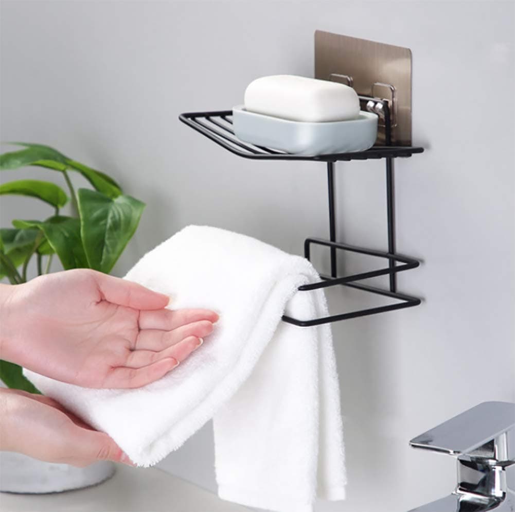 Vihax Toilet Paper Holder Shelf Tissue Paper Roll Towel Holder Storage Rack Adhesive Mobile Phone Dispenser Hanger Organizer Bathroom