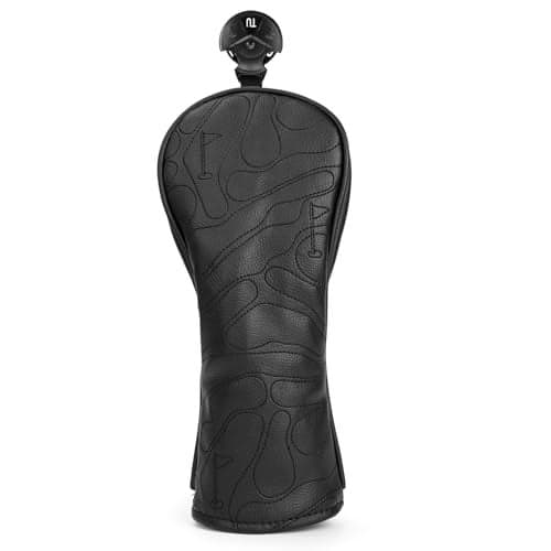 Golf Club Head Covers 3 Wood Headcover Set Premium Leather for Woods Driver FairwayFW Wood HybridUT with Number Tags 4pcs 1pcs for Hybrid1pcs