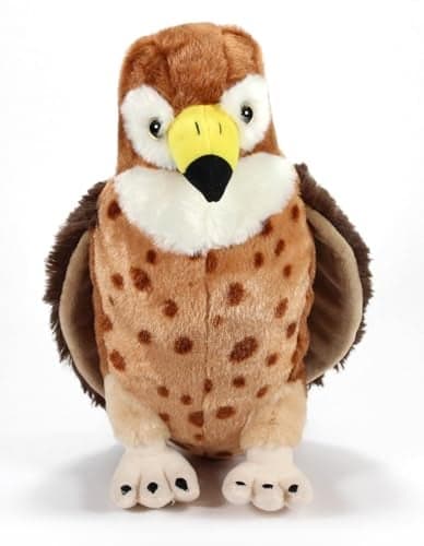 The Petting Zoo Red Tailed Hawk Stuffed Animal Plushie Gifts for Kids Wild Onez Zoo Animals Hawk Plush Toy 12 inches