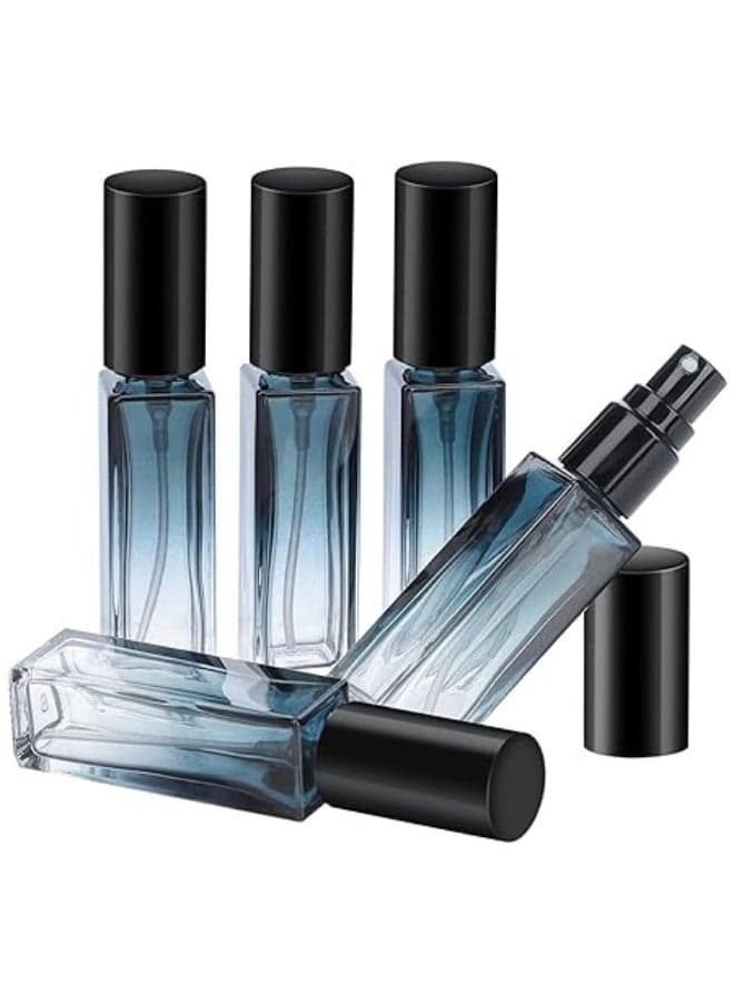 Travel Perfume Bottle Refillable, 5pcs 10ML Mini Glass Perfume Containers with Funnel and Pipette, Empty Portable Leak-proof Fragrance Bottles Spray Atomizer Pump Bottle Kit for Toiletries