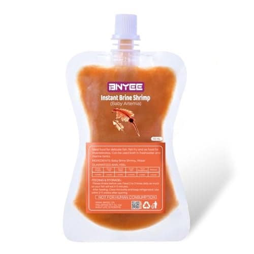 Instant Baby Brine Shrimp - Non-Living Fry/Larvae Fish Food, Also Suitable for Small Fish, Corals, Jellyfish, Seahorses, and Invertebrates