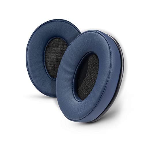 Brainwavz ProStock ATH M50X Upgraded Earpads - Designed To NOT Alter The Sound But To Improve Comfort & Style, Vegan Leather (Dark Blue)