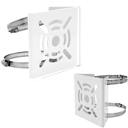 TUNC Mount Camera Loop Bracket for CCTV Security Camera Indoor Outdoor Universal Compatible in White Color