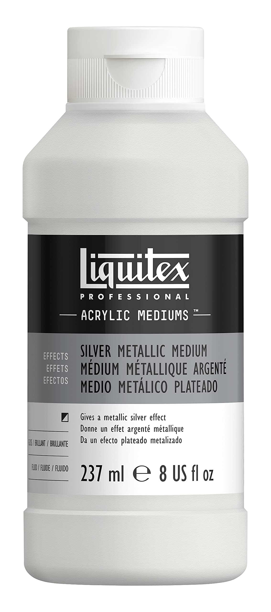 Liquitex Professional Effects Medium 237ml 8oz Silver Metallic Medium
