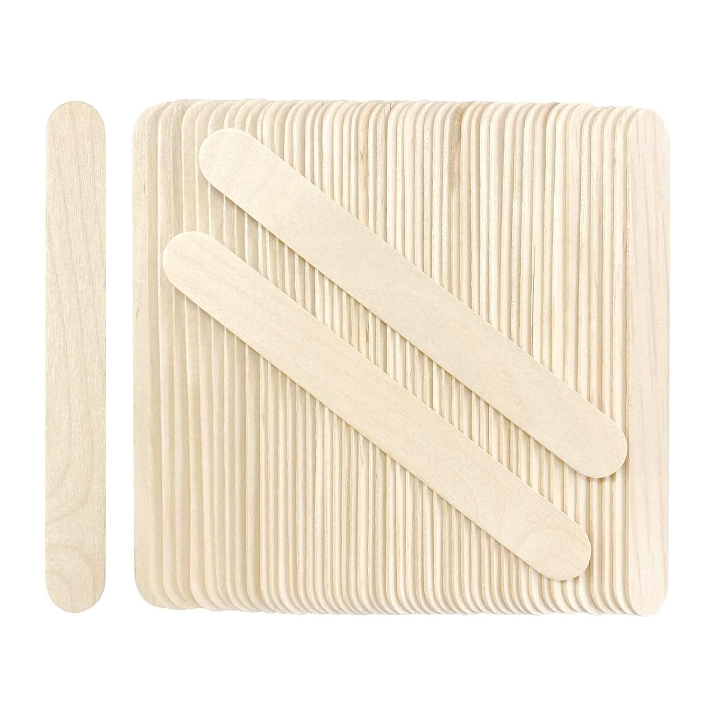 KTOJOY 200Pcs Jumbo Wooden Craft Sticks Wooden Popsicle Craft Sticks Stick 6 Long x 34Wide