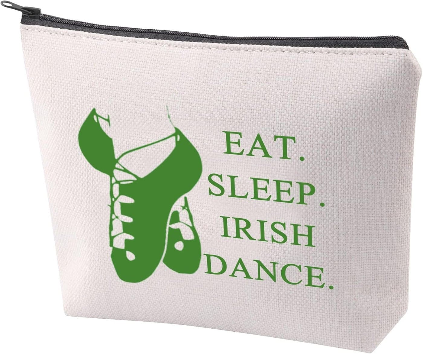 ZJXHPO Irish Dancer Survival Kit Eat Sleep Irish Dance Makeup Bag With Zipper Irish Dance Lover Teacher Coach Gift Irish Dance Team Inspired Gift (Irish Dance)