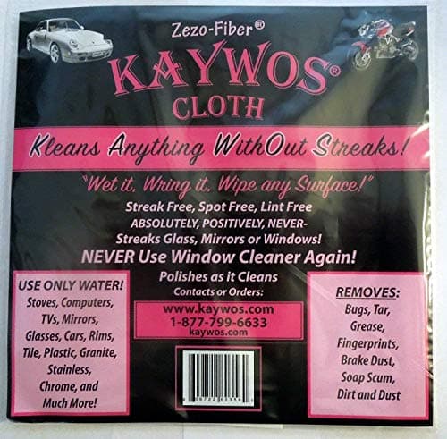 Zezo Fiber Miracle Cleaning and Polishing Cloth By Kaywos (5 count (pack of 1))