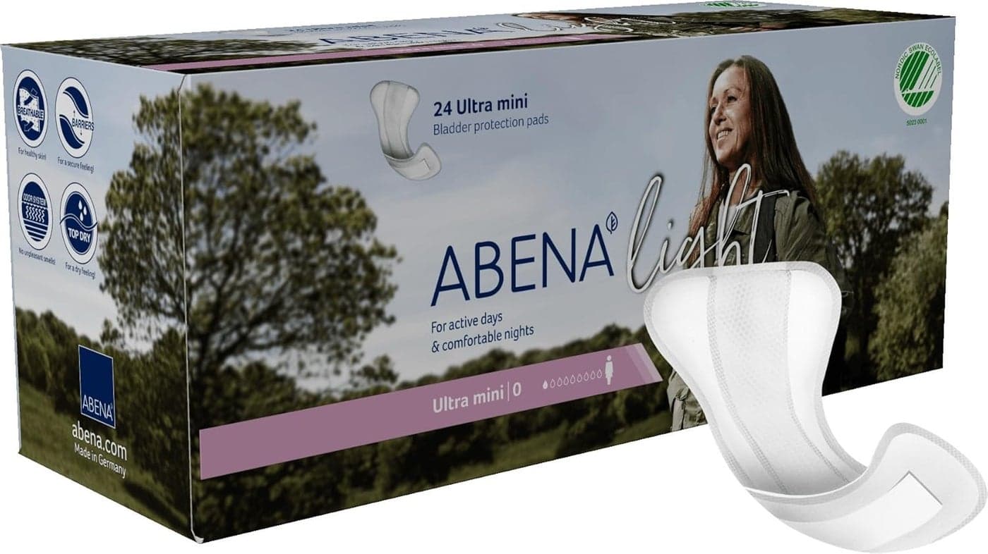 Abena Light Premium Incontinence Pads, (Sizes 0 To 4A) Size 0, 24 Count