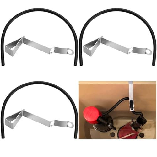 Pushglossy 3 Pack Refill Tube and Clamp Replacement Toilet Repair Kit Flexible Overflow Replacement Hose 15" 5/8mm Fill Valve Refill Tube with Clip(Black)