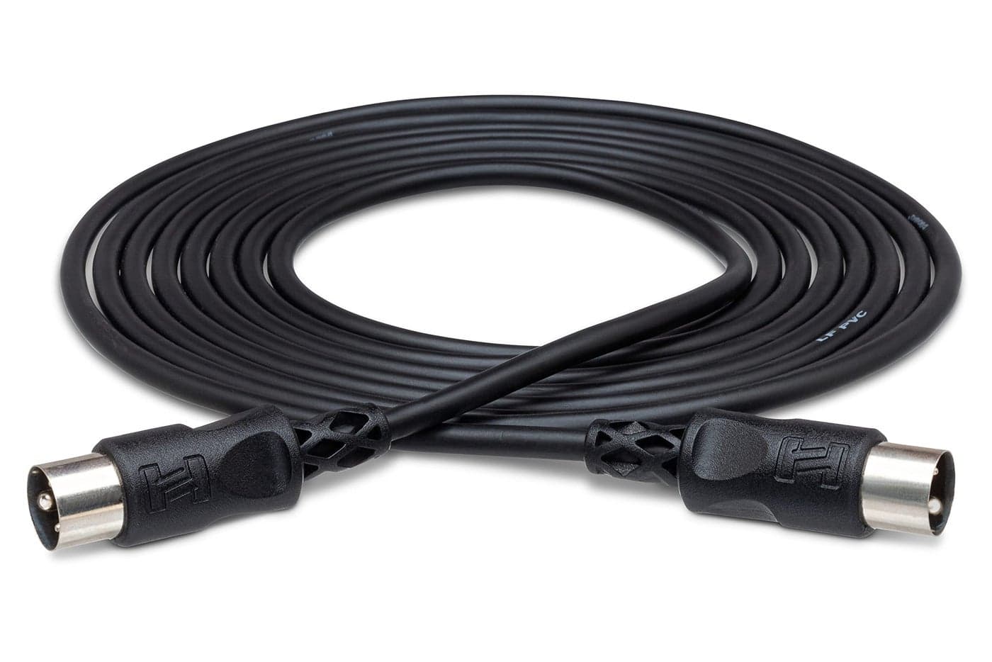 Hosa MID-301BK MIDI Cable, 5-pin DIN to Same, 1 Foot