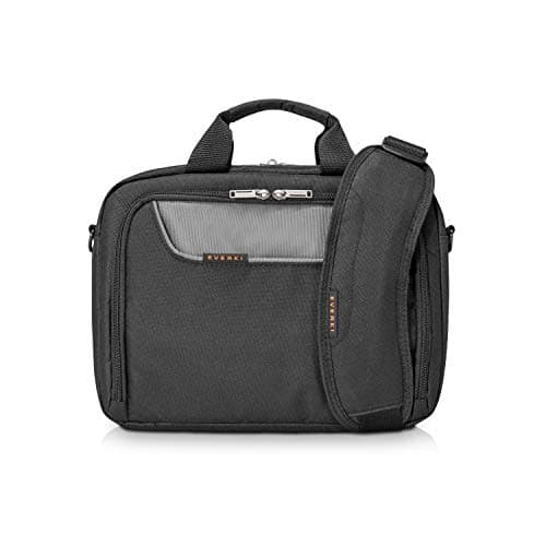 EVERKI Advance Laptop Briefcase 14.1 Inch - Business Briefcase for Men & Women, Ideal Lap Top Computer Bag for Travel, Heavy Duty Laptop Bag, Mens Lap Top Messenger Carrying Case - (EKB407NCH14) Black