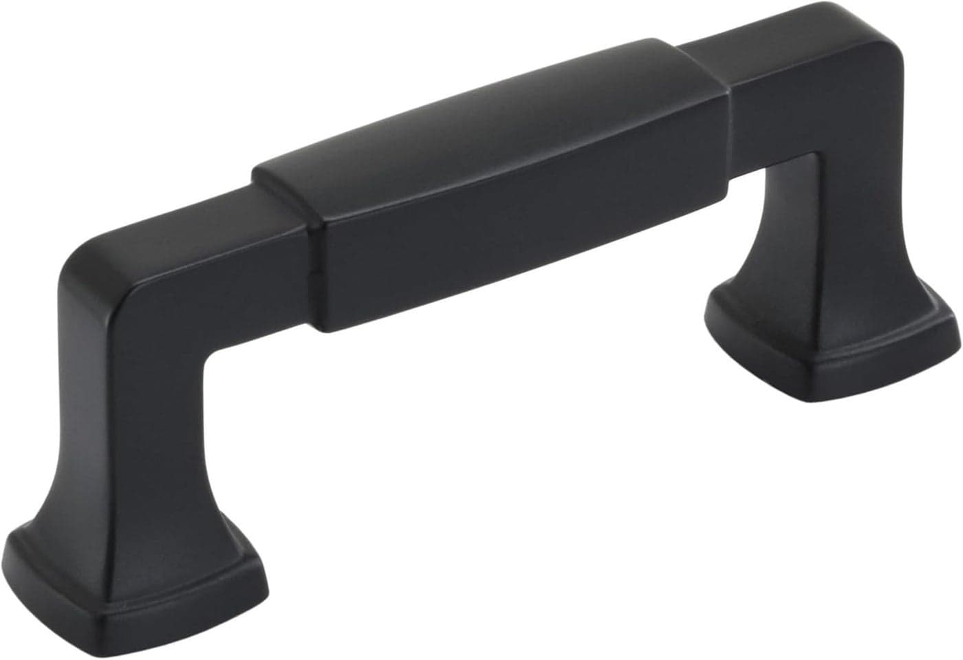 Amerock Cabinet Pull Matte Black 3 inch 76 mm Center to Center Stature 1 Pack Drawer Pull Drawer Handle Cabinet Hardware