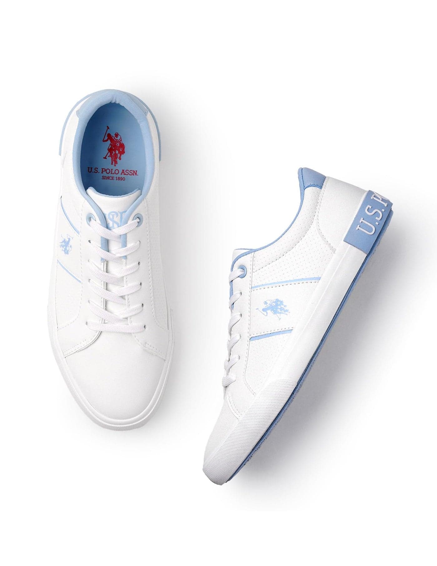 U.S. Polo Assn. Women Zesta 3.0 Colourblock Sneakers with Textured Sole Blue