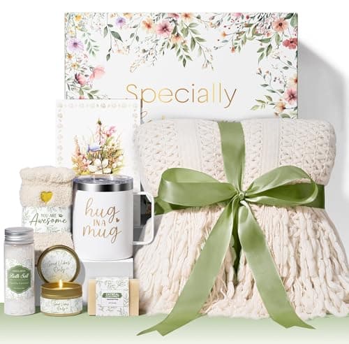Self Care Gifts for Women Get Well Soon Gifts, Birthday Gifts for Women Care Package, Sympathy Gift Baskets Spa Gifts Set, Thinking of You Christmas Inspirational Gifts for Mom Her Friend Sister Wife