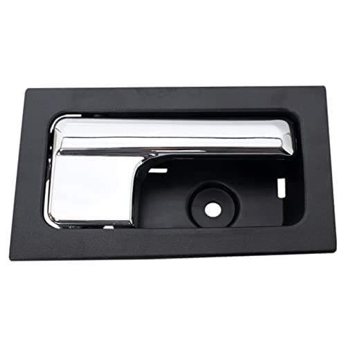TRQ Front Right Interior Door Handle Chrome & Black Passenger Side Compatible with 2012-2014 Ford F-150