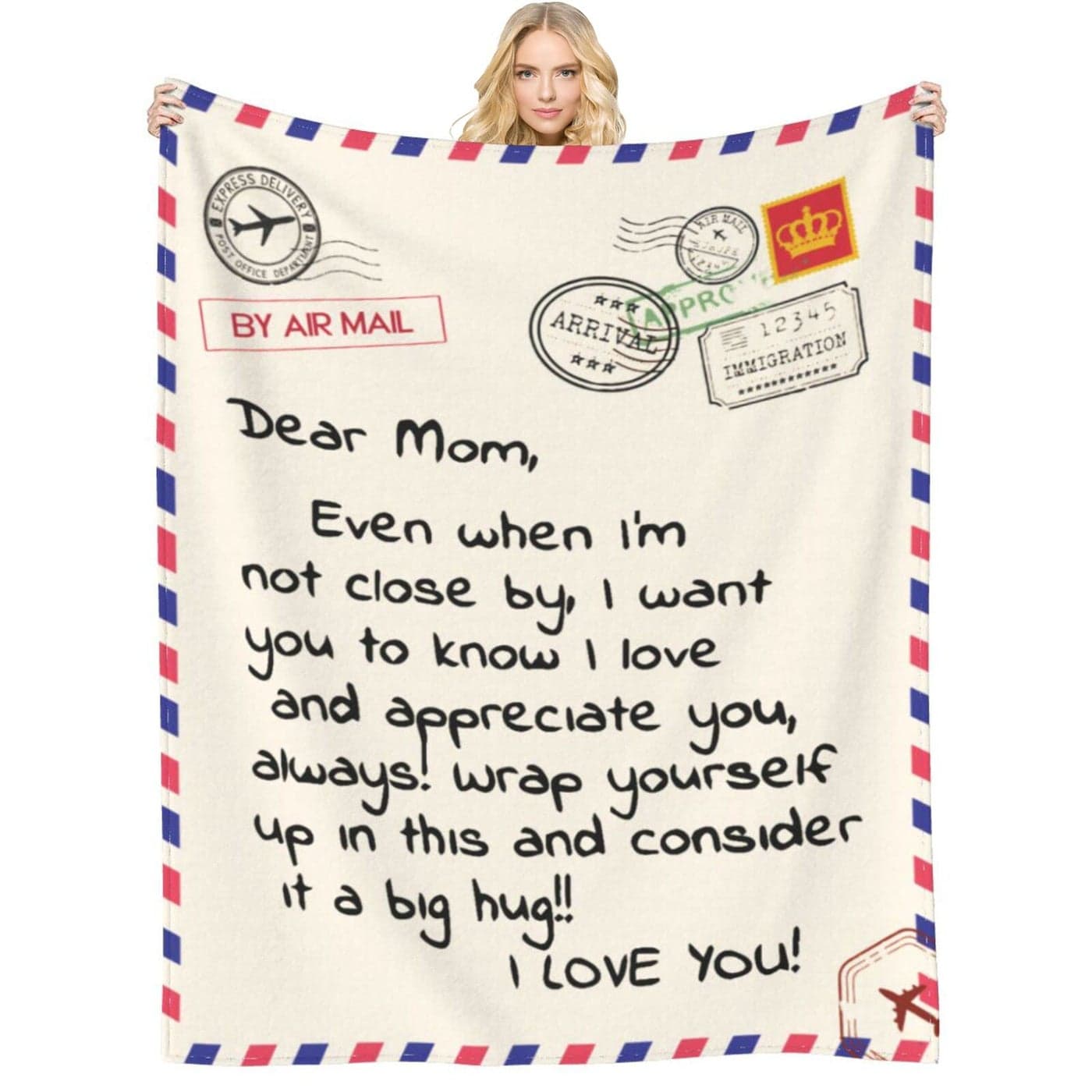 Throw Blankets Anniversary Birthday Gift for Mom from Daughter Son Dear Mom Blanket for Mothers Day Super Soft Flannel Throw Blankets for Christmas Valentines Day for Bed Couch60x80