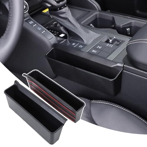 Heutamo Gear Shift Storage Box Compatible with Toyota Land Cruiser 250 Prado J250 LC250 2024 2025 Accessories, Console Gear Shift Storage Tray