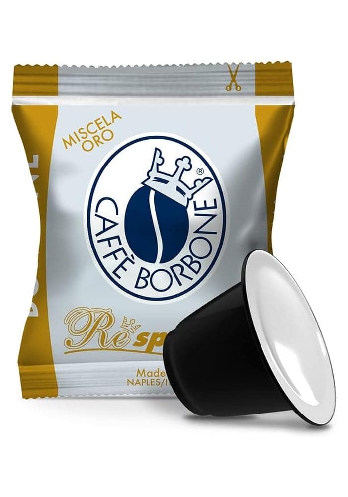 Caffe Borbone 100 Capsule ORO Borbone Respresso Compatible with Nespresso Machine