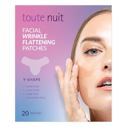 Toute Nuit Wrinkle Patches Y Shape Face Tape for Forehead Between the Eyes Around Mouth Hypoallergenic Anti Wrinkle Patches 20 Count Made in USA