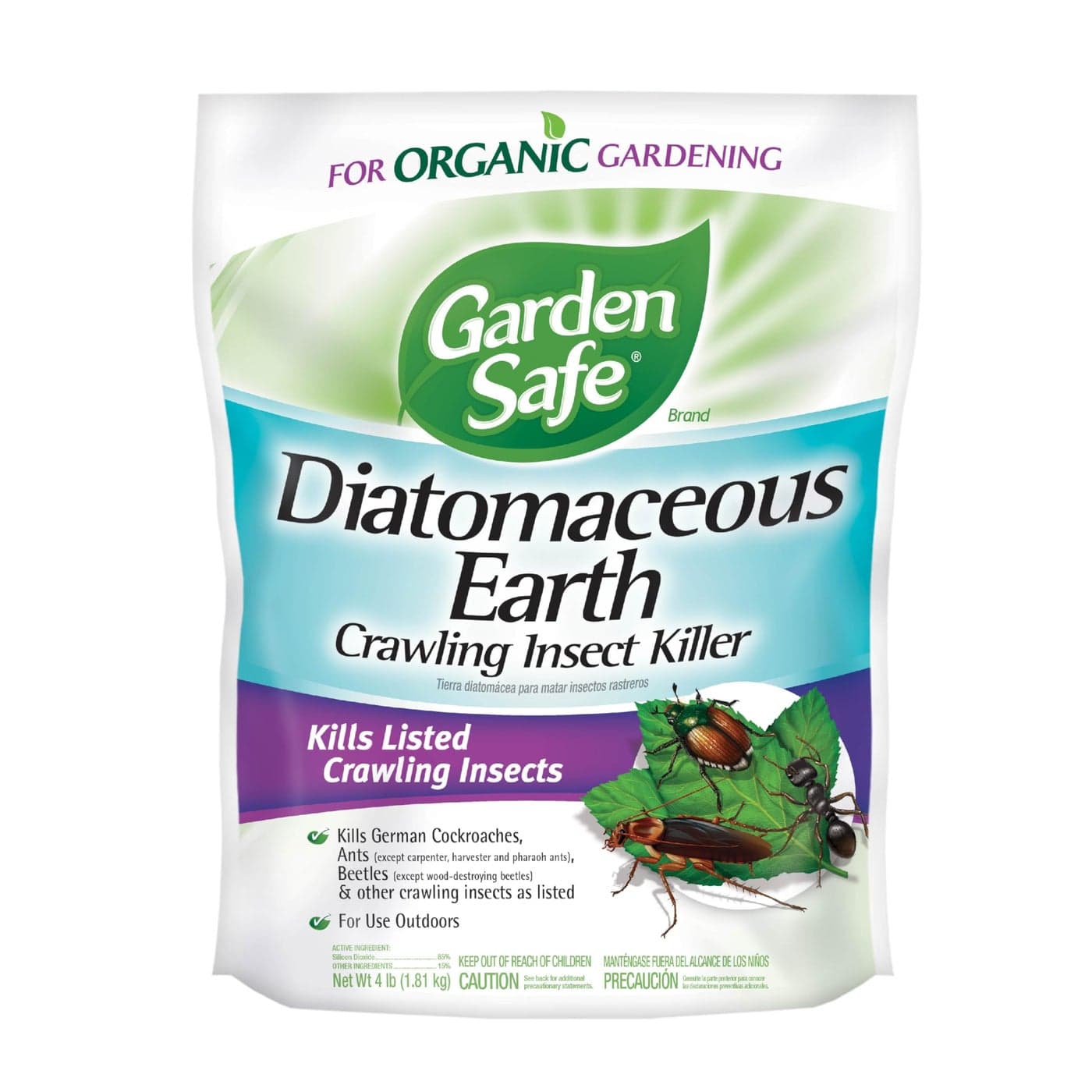 Garden Safe Insect Killer, Diatomaceous Earth, 1 Pack
