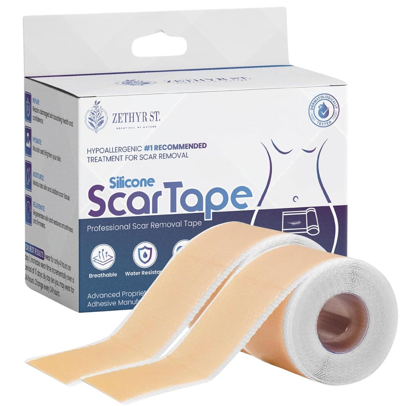 Silicone Scar Tape Medical Grade Silicone Scar Sheets 16 x 60 2 Pack Professional Scar Removal Treatment for Keloid CSection Surgery Wrinkles Reusable Scar Tape Strip