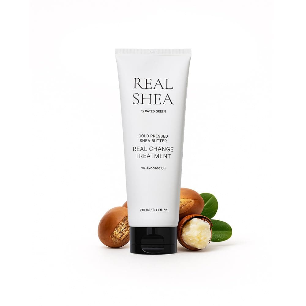 RATED GREEN Real Shea Real Change Treatment Deep Conditioning Hair Mask with Organic Shea Butter Avocado Oil for Hair Repair Hydration 811 fl oz