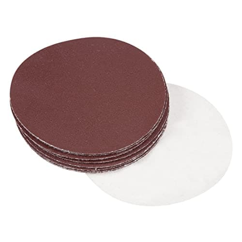uxcell 10Pcs 7 Inch Hook and Loop Sanding Disc 40 Grits Flocking Sandpaper for Random Orbit Sander
