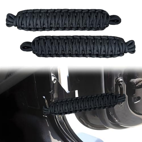 HeavyDuty Door Limiting Straps for 19872024 Jeep Wrangler Gladiator Fit for YJ TJ JK JL 24 Door Models Interior Swing Door Check Strap Black