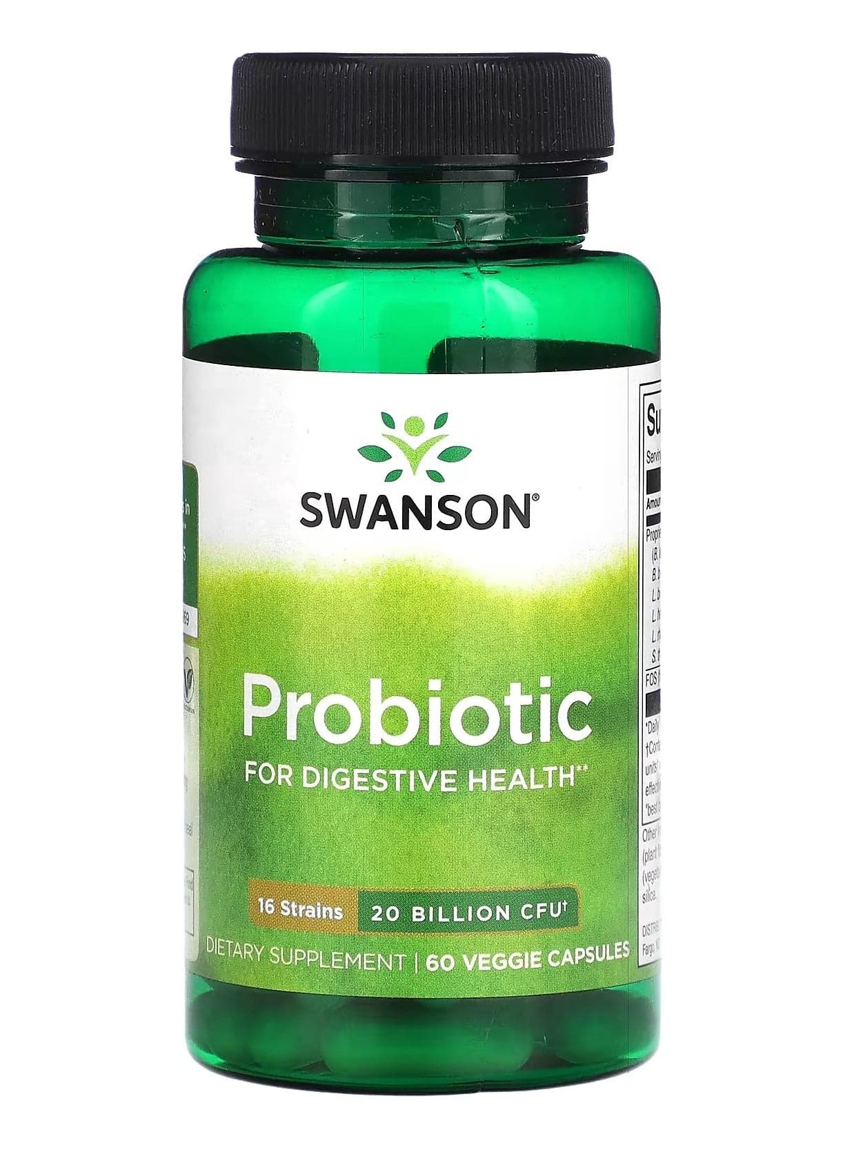 Swanson, Probiotic, 20 Billion CFU, 60 Veggie Capsules