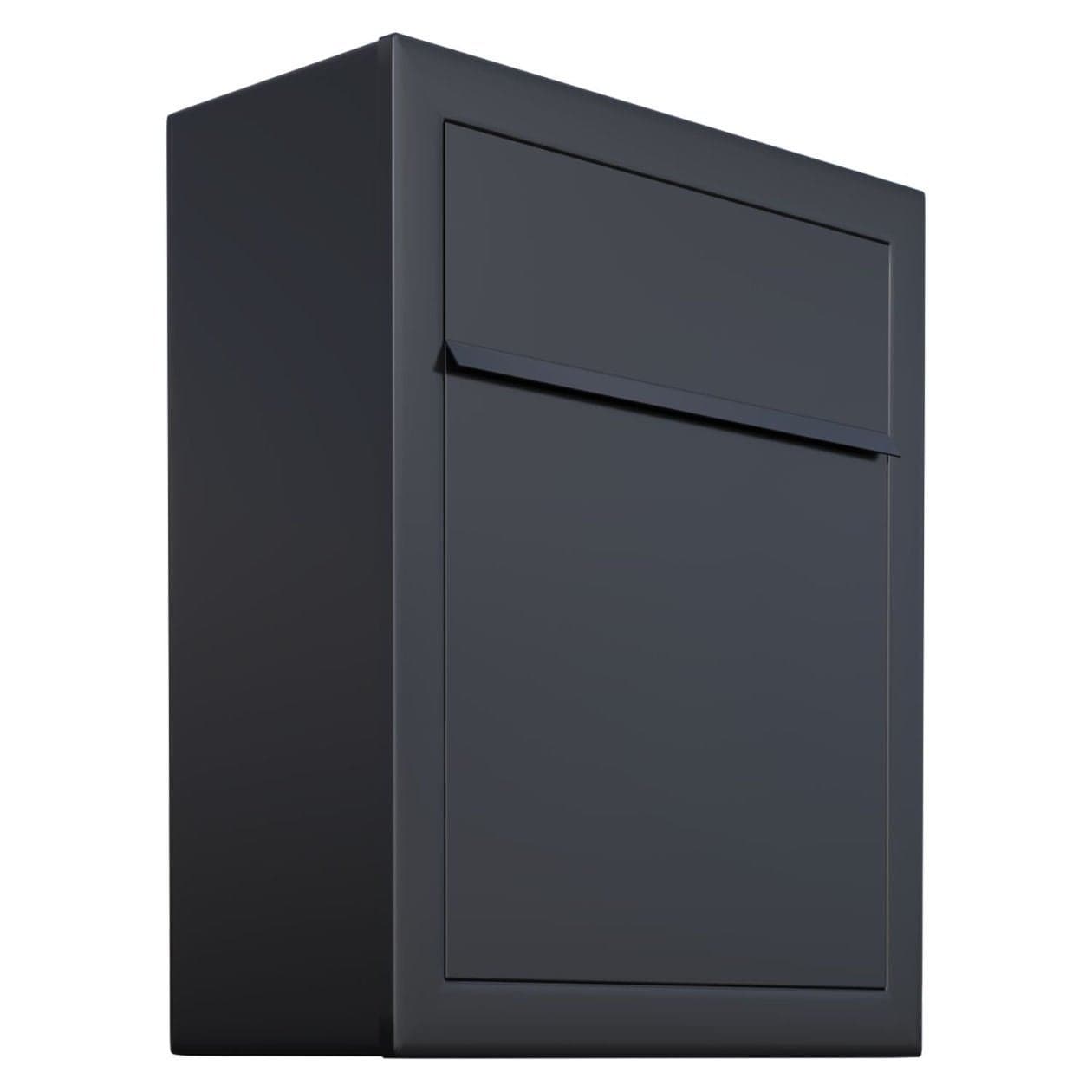Base by Bravios Contemporary Designer Mailbox in PowderCoated Black