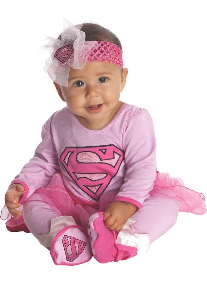 Rubie's Pink Supergirl Onesie with Tutu