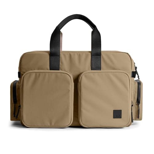 DailyObjects Pivot Duffle Bag (36L) |Unisex|Spacious Compartment|Multi Zippered Pockets|Lightweight|Stylish| Gym | Travel |Recycled Nylon Ripstop|Water Repellent|Adjustable Padded Strap (Sand)