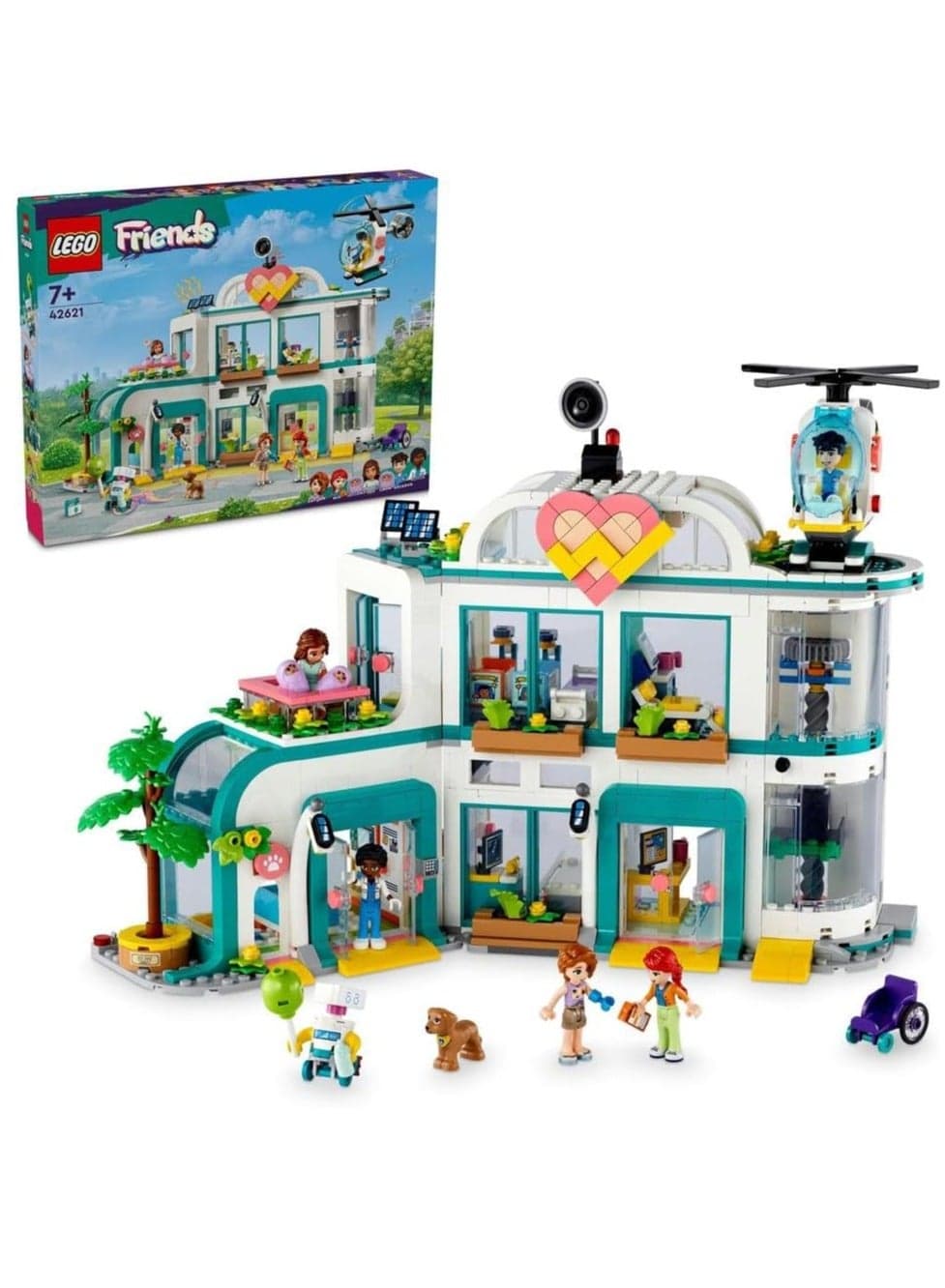 Lego Friends Heartlake City Hospital 42621 Building Blocks Toy Set; Toys for Boys, Girls, and Kids (1,045 Pieces)