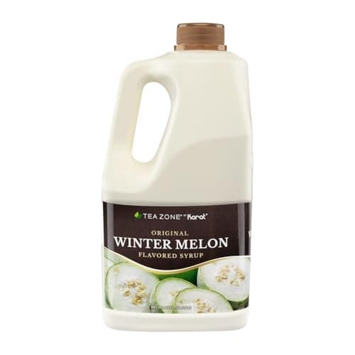 Tea Zone J1095 64 fl. oz Winter Melon Syrup for Tea, Coffee, Sweets, Dessert, Cocktails Blending